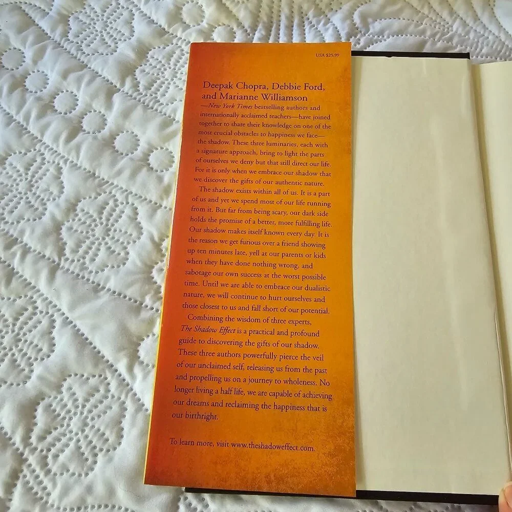 The Shadow Effect Deepak Chopra Debbie Williamson First Edition Hardcover 2010